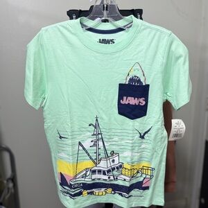 Jaws Kids Shark Tee - Light Green